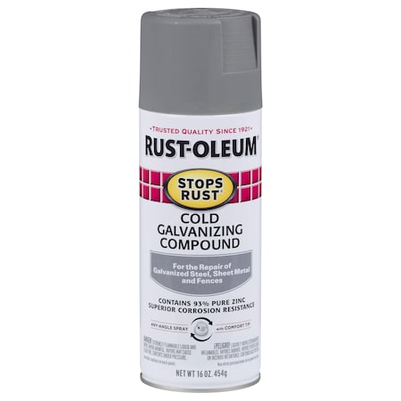 Rust-Oleum Gray, Flat, 16 oz 7785830